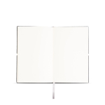 Taccuino A5 in pelle riciclata elastico orizzontale pagine puntinate