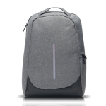 Zaino antitaccheggio in nylon con tasca posteriore e tasca pc 15,6'' color grigio scuro