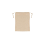 Sacchetto in cotone 140g/m² certificato OEKO-TEX® 10x14cm color beige