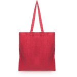 Borsa di cotone organico con manici lunghi 140 g/m2 Upcycling color rosso