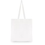 Borsa di cotone organico con manici lunghi 140 g/m2 Upcycling color bianco