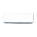Targhetta identificativa in argento lucido chiusura magnetica 71x24mm color argento