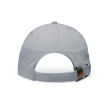 Cappellino promozionale con fibbia in metallo in cotone da 255 g/m² color grigio chiaro vue detaillée 2