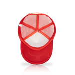 Cappello trucker in tanti colori con retina chiusura a strappo MidTown color rosso