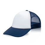 Cappello trucker in tanti colori con retina chiusura a strappo MidTown color blu mare