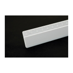 Righello promozionale 20 cm in PS con indicazione in rilievo Centimeter color bianco vue 1
