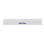 Righello promozionale 20 cm in PS con indicazione in rilievo Centimeter color bianco