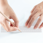 Righello promozionale 20 cm in PS con indicazione in rilievo Centimeter vue d'ambiance