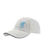 Cappello morbido in cotone twill di cotone spazzolato pesante 250 g/m² vue d'impression