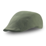 Coppola con chiusura in velcro in cotone spazzolato da 235 g/m² color verde oliva