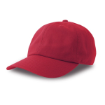 Cappelli baseball in cotone pettinato con chiusura a fibbia Uptown color rosso