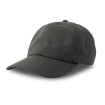Cappelli baseball in cotone pettinato con chiusura a fibbia Uptown color grigio scuro