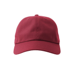 Cappellino destrutturato con chiusura a fibbia e misto cotone 280 g/m² color rosso scuro vue detaillée 6