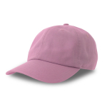 Cappellino destrutturato con chiusura a fibbia e misto cotone 280 g/m² color lilla