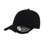 Cappellino stile americano anni '90 in twill di cotone chino 280 g/m² color nero vue 11
