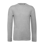 Maglia da uomo a maniche lunghe in cotone organico da 140 g/m² B&C color grigio jeansato vue d'impression