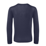 Maglia da uomo a maniche lunghe in cotone organico da 140 g/m² B&C color blu mare