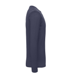 Maglia da uomo a maniche lunghe in cotone organico da 140 g/m² B&C color blu mare