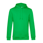 Felpa con cappuccio in cotone organico e poliestere 280 g/m² B&C color verde mela