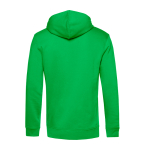 Felpa con cappuccio in cotone organico e poliestere 280 g/m² B&C color verde mela vue detaillée 2