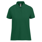 Polo da donna a maniche corte in cotone Optimium™ piqué 180 g/m² B&C color verde bottiglia