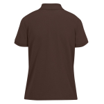 Polo da donna a maniche corte in cotone Optimium™ piqué 180 g/m² B&C color marrone scuro vue detaillée 2