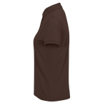 Polo da donna a maniche corte in cotone Optimium™ piqué 180 g/m² B&C color marrone scuro