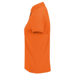 Polo da donna a maniche corte in cotone Optimium™ piqué 180 g/m² B&C color arancione scuro