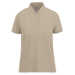 Polo da donna a maniche corte in cotone Optimium™ filato 210 g/m² B&C color sabbia