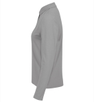 Polo classica da donna a maniche lunghe in cotone piqué 180 g/m² B&C color grigio jeansato