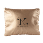 Pochette promozionale imbottita in poliestere metallizzato da 150 g/m² color oro quarta vista