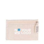 Pochette economiche in cotone riciclato da 220g/m² Cotton Recycled color naturale vista area di stampa