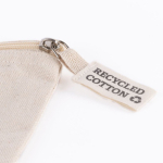 Pochette promozionale in cotone riciclato 220 g/m2 Cotton Recycled color naturale quinta vista