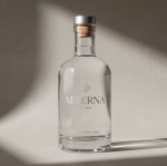 Bottiglia di vetro personalizzata con tappo in alluminio da 750ml color trasparente quinta vista