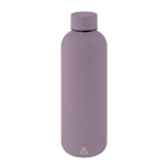 Borraccia a doppia parete in acciaio inox con finitura in gomma 500ml color viola