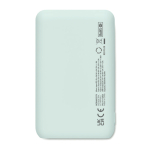 Powerbank promozionale rettangolare in ABS riciclato da 5.000 mAh