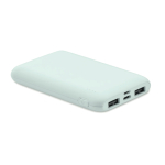 Powerbank promozionale rettangolare in ABS riciclato da 5.000 mAh