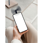 Ventilatore portatile personalizzato per smartphone con porta USB-C color nero
