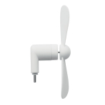 Ventilatore portatile personalizzato per smartphone con porta USB-C color bianco