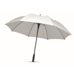Ombrello antivento da 27'' in pongee rPET con apertura automatica Ø116 color bianco terza vista