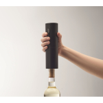 Cavatappi elettrico promozionale in ABS con finitura nera opaca color nero quarta vista fotografica