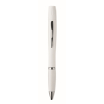 Penna con inchiostro blu che include kit di pulizia per auricolari color bianco seconda vista