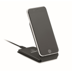 Caricatore wireless pieghevole con supporto per cellulari 15W color nero seconda vista principale