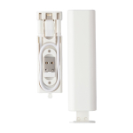 Cavo di ricarica e trasferimento dati con vari connettori in custodia color bianco ottava vista