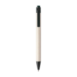 Penna a sfera realizzata materiali riciclati e inchiostro blu color nero prima vista