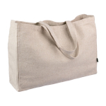 Borsa in canapa naturale con manici da 280 g/m² color cachi seconda vista