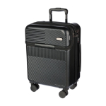 Trolley in ABS con tasca frontale per pc, lucchetto e attacco USB prima vista