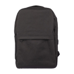 Zaino promozionale riciclato tasca frontale USB porta pc 15'' Investor color nero prima vista