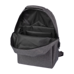 Zaino promozionale riciclato tasca frontale USB porta pc 15'' Investor color grigio decima vista