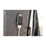 Zaino promozionale riciclato tasca frontale USB porta pc 15'' Investor color grigio nona vista